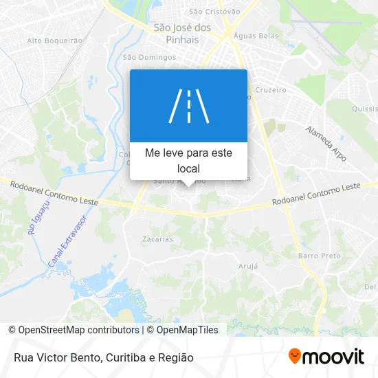 Rua Victor Bento mapa