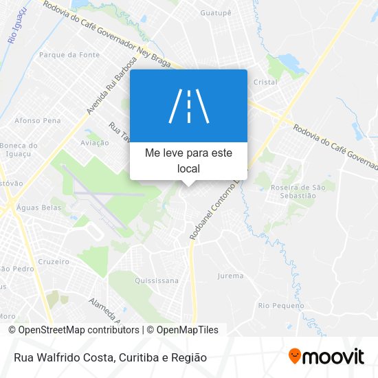Rua Walfrido Costa mapa