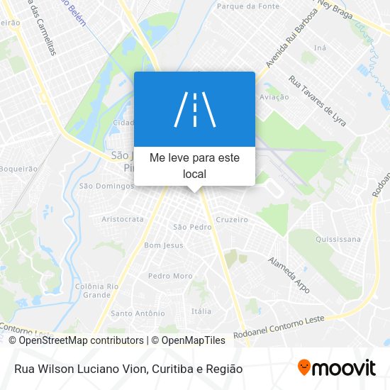 Rua Wilson Luciano Vion mapa