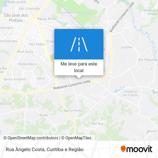 Rua Ângelo Costa mapa