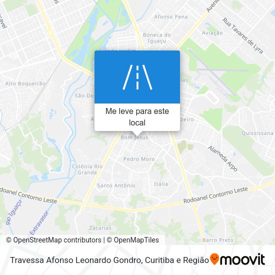 Travessa Afonso Leonardo Gondro mapa
