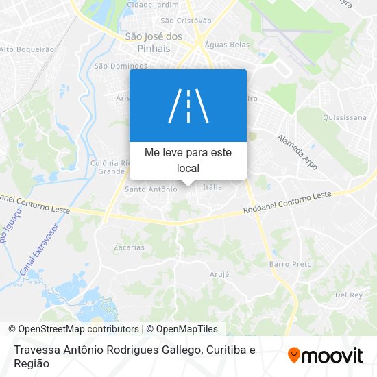 Travessa Antônio Rodrigues Gallego mapa