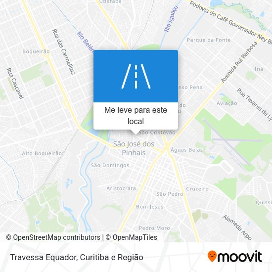 Travessa Equador mapa