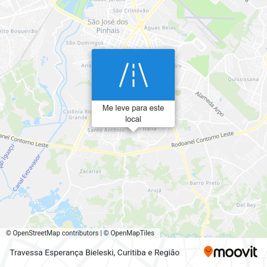 Travessa Esperança Bieleski mapa
