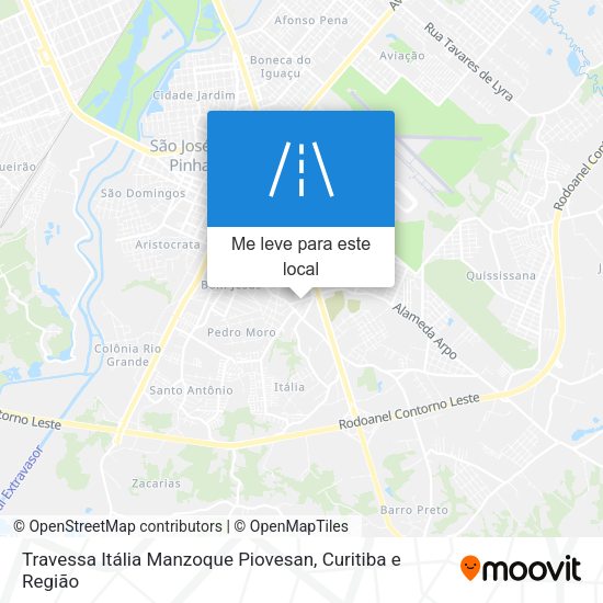 Travessa Itália Manzoque Piovesan mapa