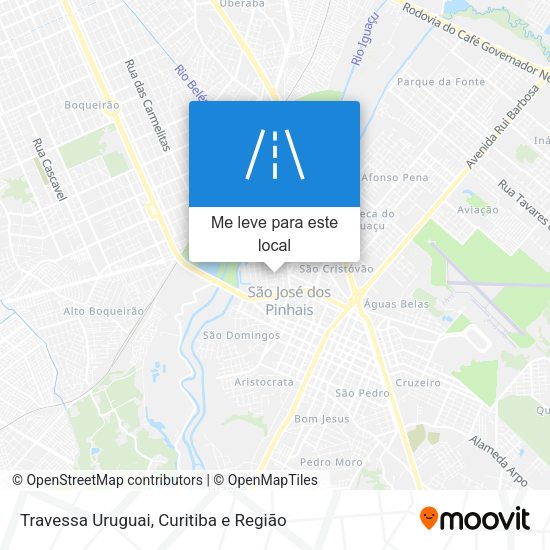 Travessa Uruguai mapa