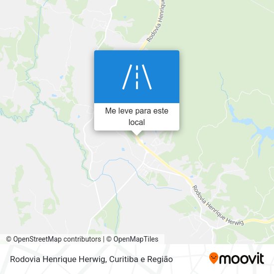Rodovia Henrique Herwig mapa