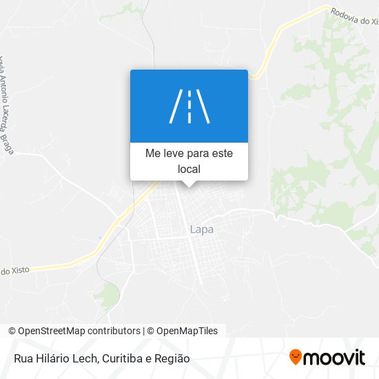 Rua Hilário Lech mapa