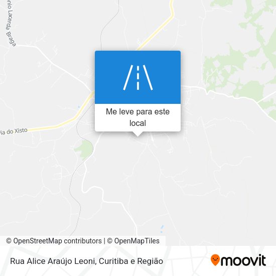 Rua Alice Araújo Leoni mapa