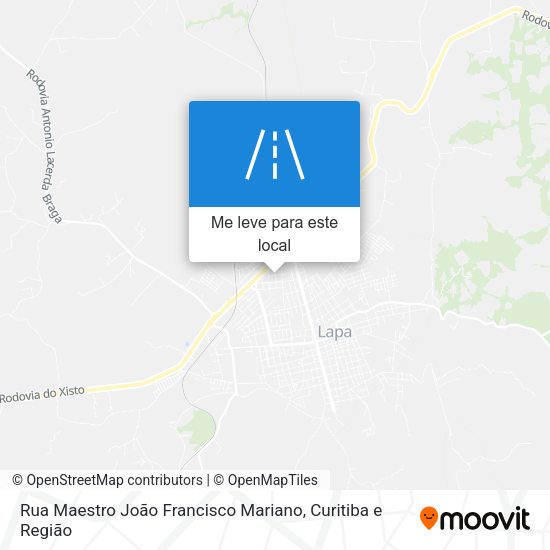 Rua Maestro João Francisco Mariano mapa