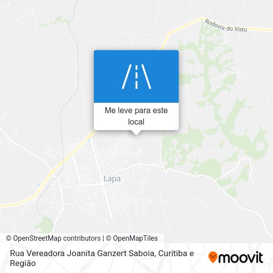 Rua Vereadora Joanita Ganzert Saboia mapa