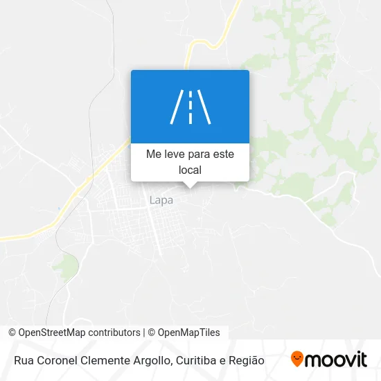 Rua Coronel Clemente Argollo mapa