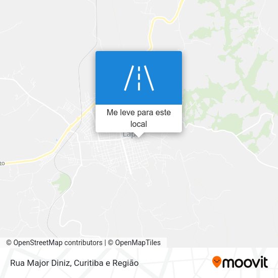Rua Major Diniz mapa