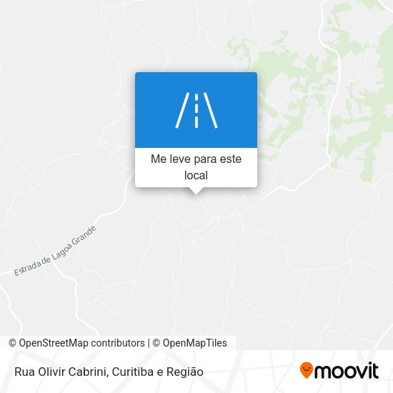 Rua Olivir Cabrini mapa