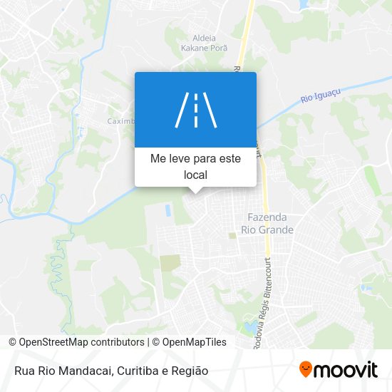 Rua Rio Mandacai mapa