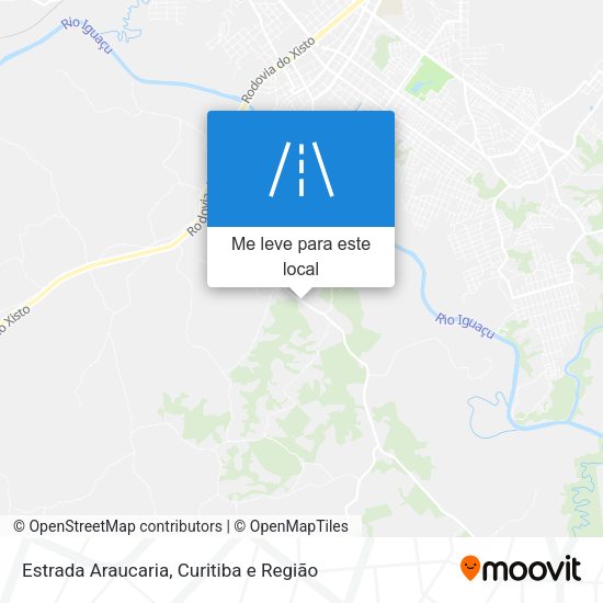 Estrada Araucaria mapa