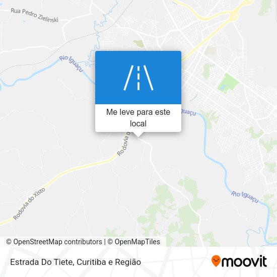 Estrada Do Tiete mapa