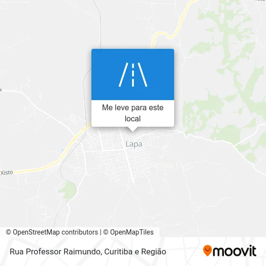 Rua Professor Raimundo mapa