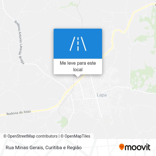 Rua Minas Gerais mapa