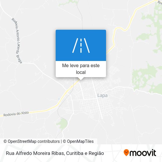 Rua Alfredo Moreira Ribas mapa