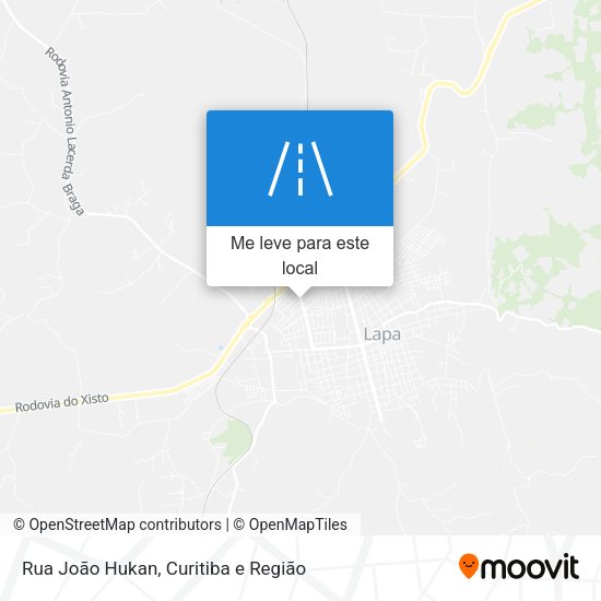 Rua João Hukan mapa