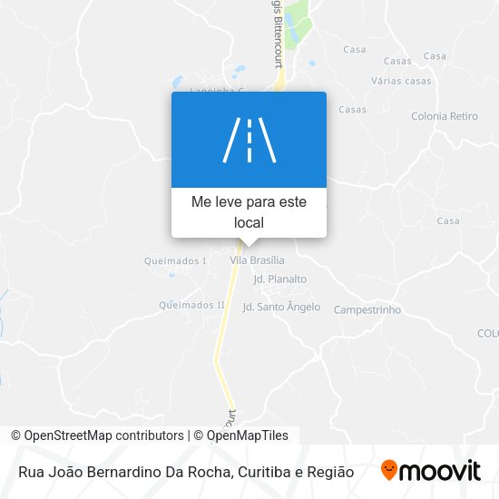 Rua João Bernardino Da Rocha mapa