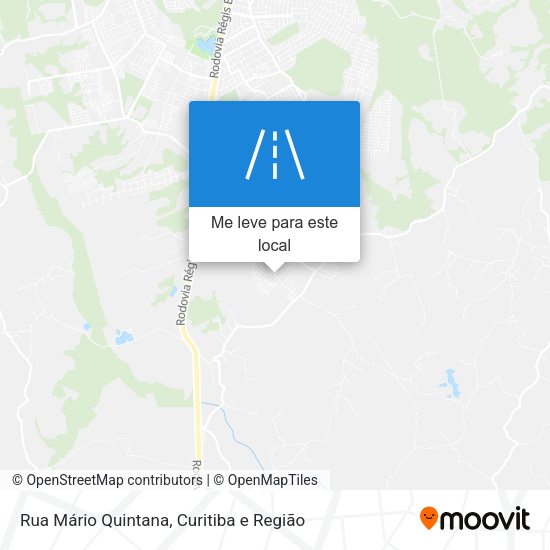 Rua Mário Quintana mapa