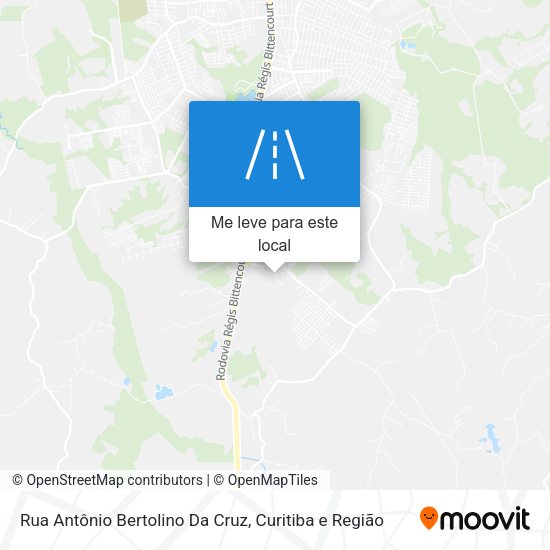 Rua Antônio Bertolino Da Cruz mapa