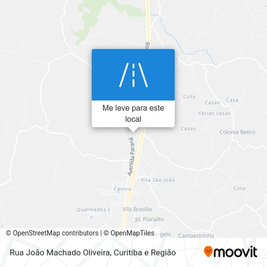 Rua João Machado Oliveira mapa