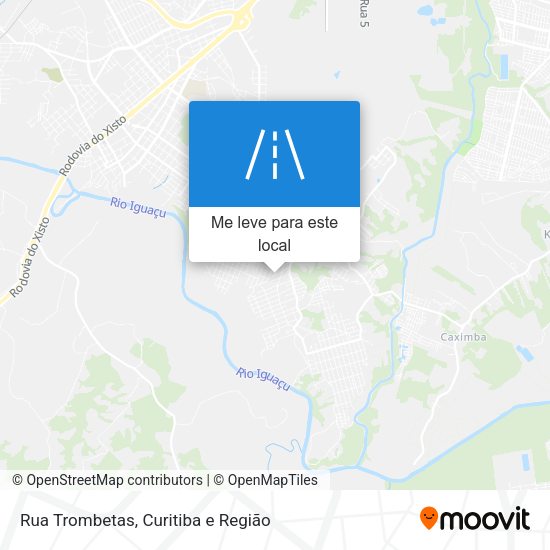 Rua Trombetas mapa