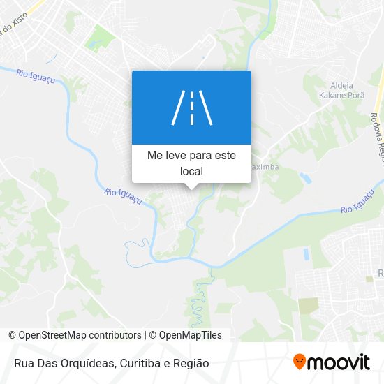 Rua Das Orquídeas mapa