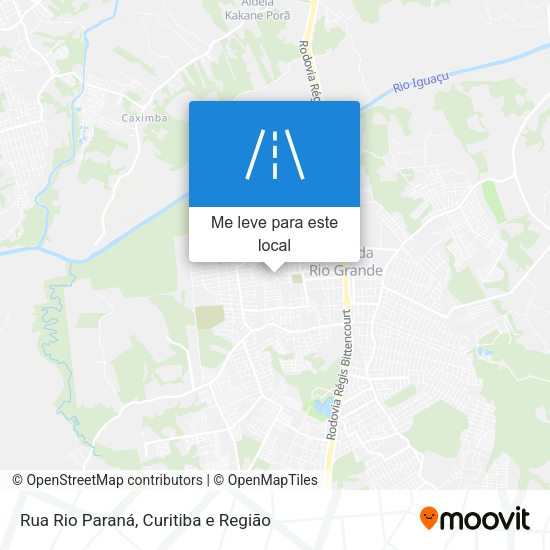 Rua Rio Paraná mapa