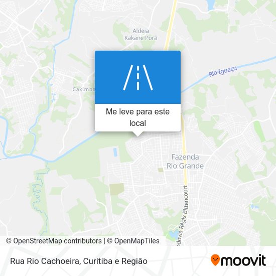Rua Rio Cachoeira mapa
