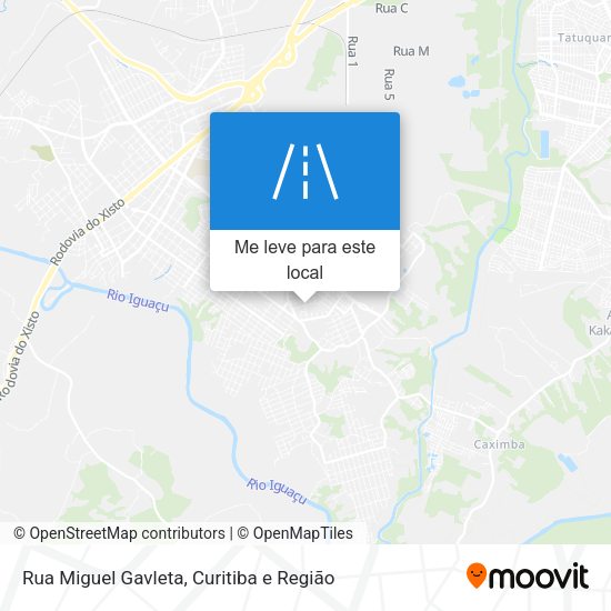 Rua Miguel Gavleta mapa