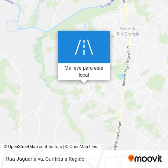 Rua Jaguariaiva mapa