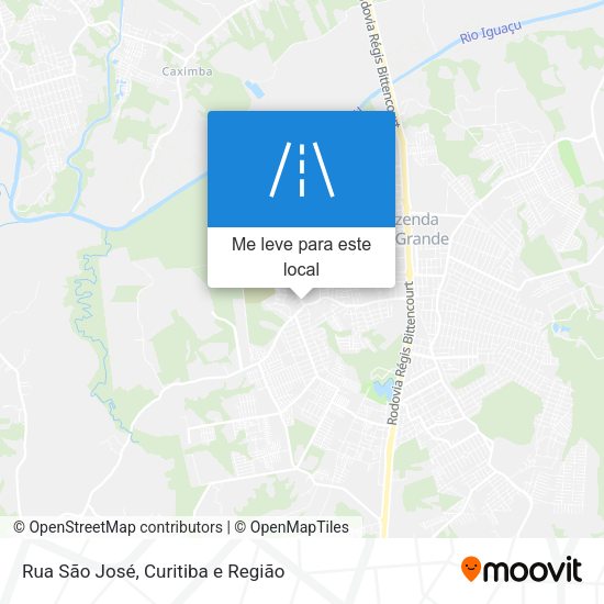 Rua São José mapa