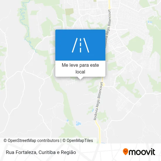 Rua Fortaleza mapa