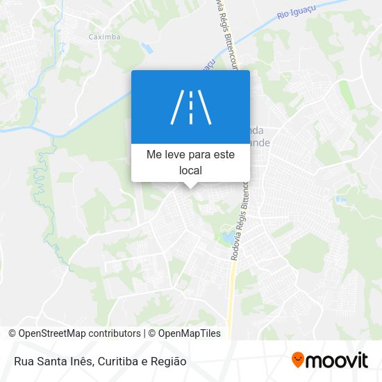 Rua Santa Inês mapa