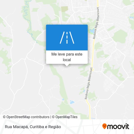 Rua Macapá mapa