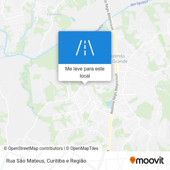 Rua São Mateus mapa