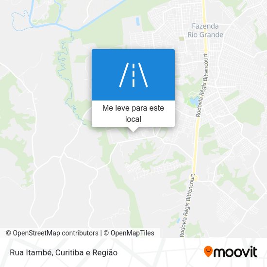 Rua Itambé mapa
