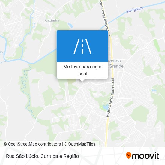 Rua São Lúcio mapa
