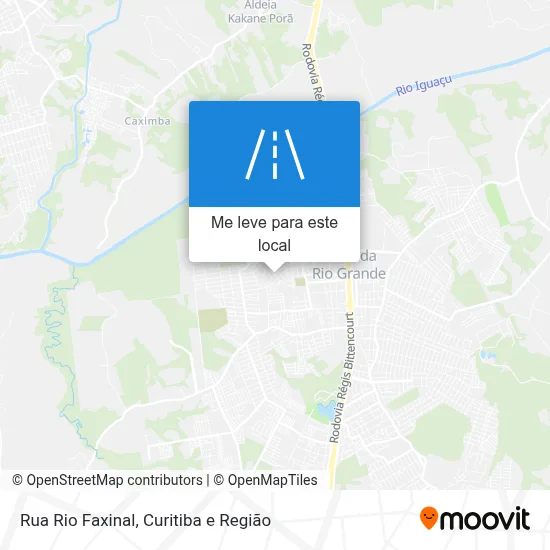 Rua Rio Faxinal mapa