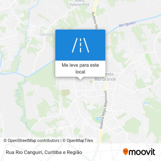 Rua Rio Canguiri mapa