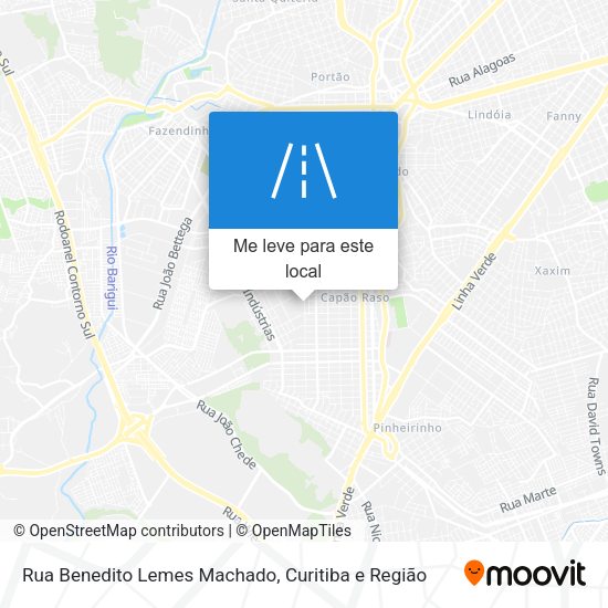 Rua Benedito Lemes Machado mapa