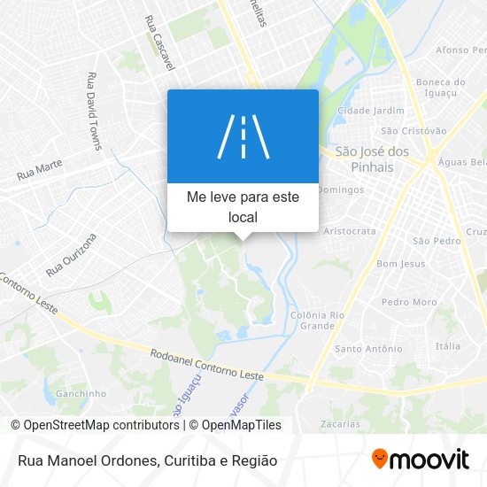 Rua Manoel Ordones mapa