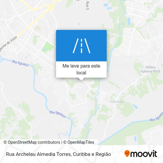 Rua Archelau Almedia Torres mapa