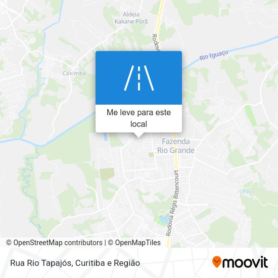 Rua Rio Tapajós mapa