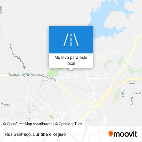 Rua Sanhaço mapa