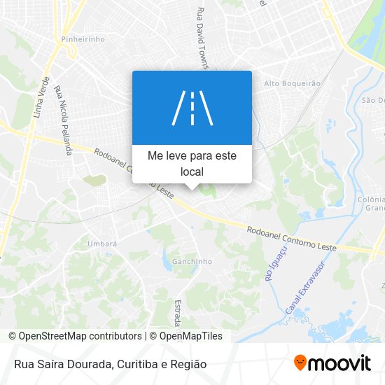 Rua Saíra Dourada mapa
